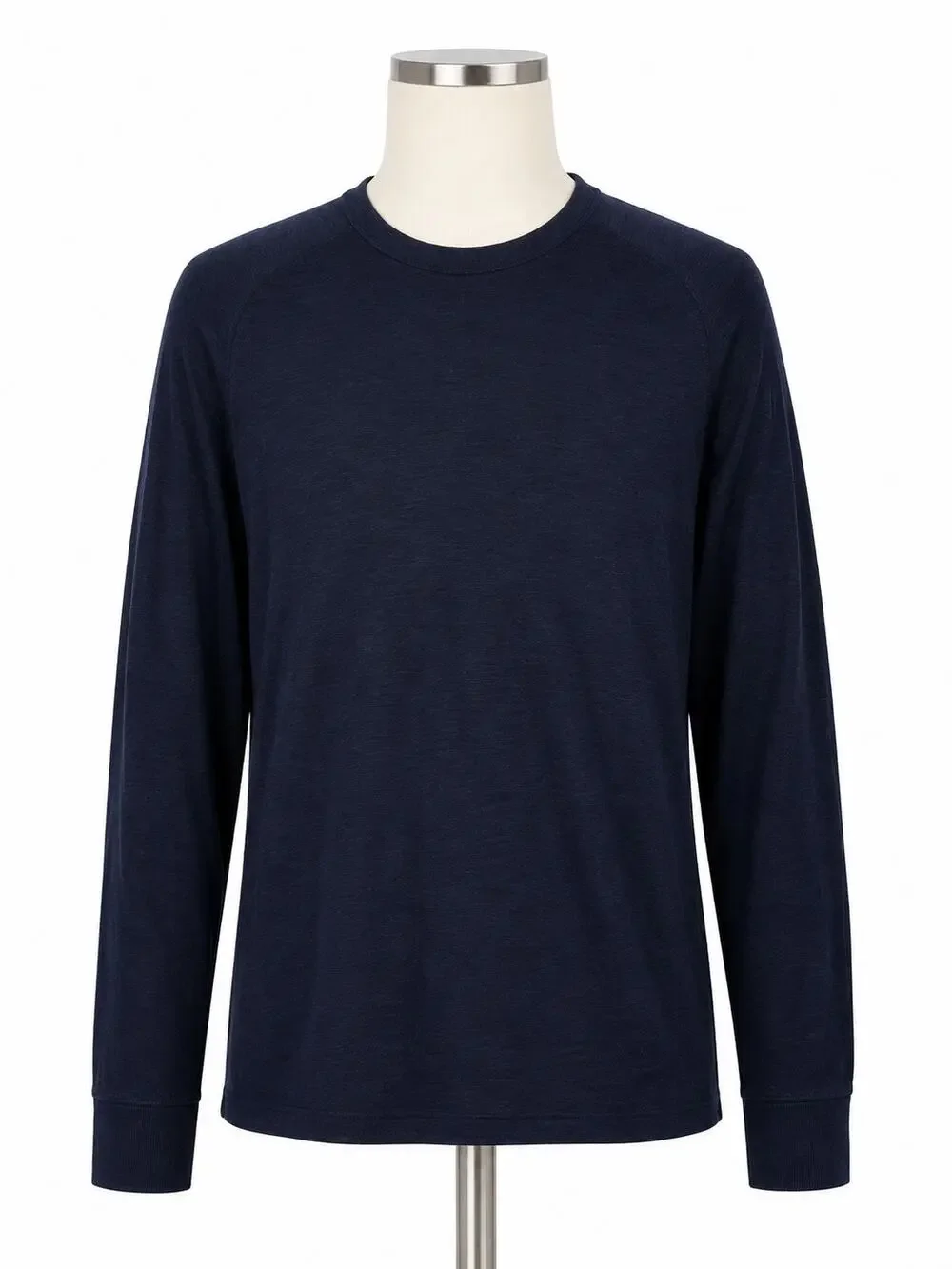 Banana Republic Men's Slub Double-Knit Navy Crew Neck Sweater – Size XL